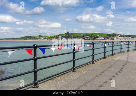 Appledore Quay on the Torridge Estuary with the village of Instow beyond, Devon, England. Stock Photo