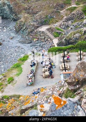 Kynance Cove & Cafe, Lizard Peninsula, Cornwall, England, UK in Summer ...