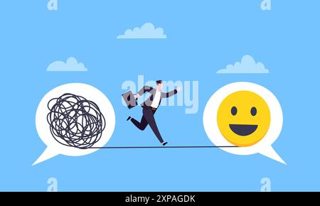 Understanding problem solution simplify challenge. Stock Vector