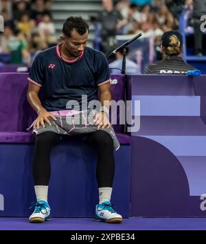 Kunlavut Vitidsarn of Thailand plays against Alex Lanier of France (not ...