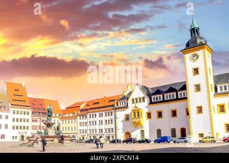 Old city of Freiberg, Germany Stock Photo