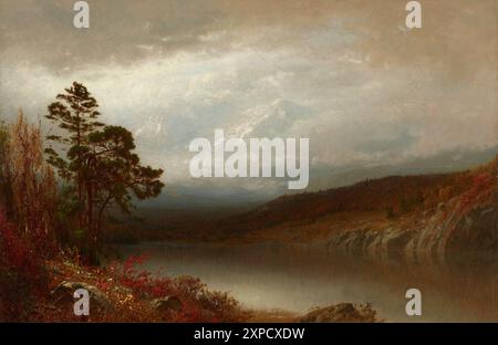 Autumn in the Adirondackspainting by Alexander Wyant Stock Photo