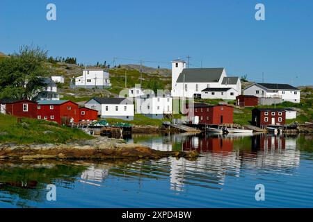 Fishing Village, Salvage, Newfoundland, Canada Stock Photo