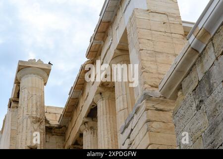 Athens, Greece - October 7, 2019: The historic Parthenon temple under a cloudy sky. Stock Photo