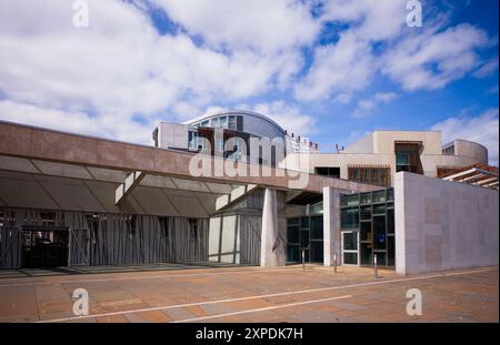 The Scottish Parliament Building in Edinburgh Stock Photo