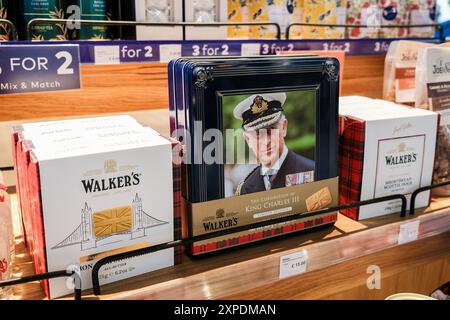 London, UK - July 26, 2024: Different Walkers brand baked products. Stock Photo