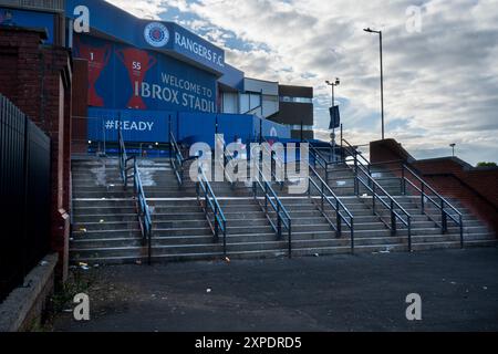 Ibrox Stadium - Ibrox Disaster Stairwell in 1971 Stock Photo