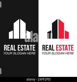 Real Estate Logo, Real Estate Strong Logo Stock Vector