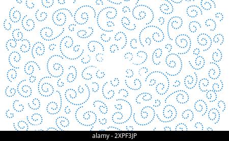 White abstract illustration background with blue spots. Perfect for wallpapers, banners, website backgrounds and more. Stock Vector