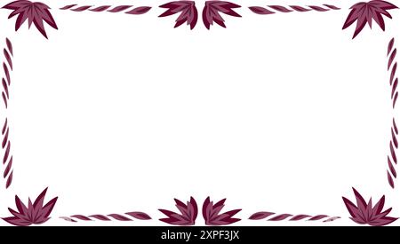 Abstract background with a purple flower texture frame. Perfect for greeting cards, invitation cards, photo frames, website wallpapers. Stock Vector