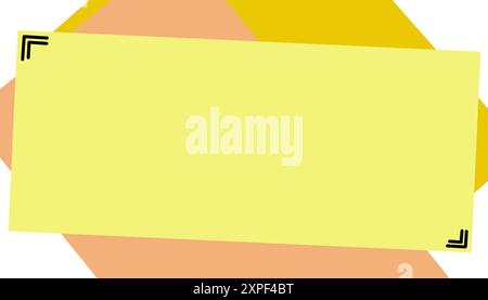 Abstract technology background with overlapping brown and yellow layers geometric shapes. Perfect for website wallpapers, posters, invitation cards, b Stock Vector