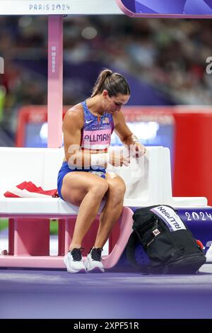 Paris, France. 05th Aug, 2024. Valarie Allman of USA during Women's Discus Throw Final on day ten of the Olympic Games Paris 2024 at Stade de France on August 5, 2024 in Paris, France. Photo: Igor Kralj/PIXSELL Credit: Pixsell/Alamy Live News Stock Photo