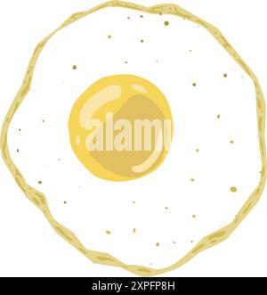Sunny side up illustration. Perfect for food themed icons, logos, photo elements, posters, banners, stickers Stock Vector