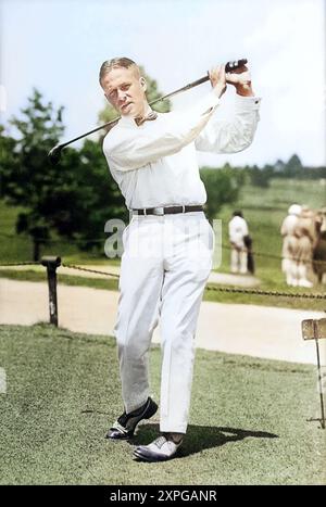 Famous golfer Bobby Jones c 1921 colorized Stock Photo - Alamy