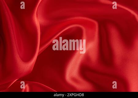 Background is smooth elegant texture of red silk or satin Stock Photo