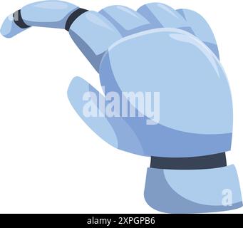 Cartoon style robot hand with pointing finger Stock Vector