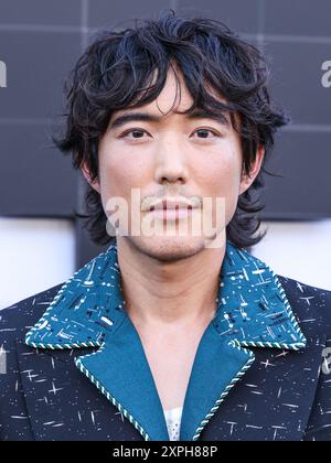 HOLLYWOOD, LOS ANGELES, CALIFORNIA, USA - AUGUST 05: Justin H. Min arrives at the Los Angeles Premiere Of Netflix's 'The Umbrella Academy' Season 4 - The Final Season held at The Egyptian Theatre Hollywood on August 5, 2024 in Hollywood, Los Angeles, California, United States. (Photo by Xavier Collin/Image Press Agency) Stock Photo