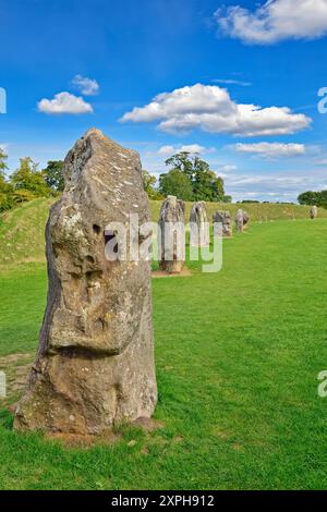 Avebury Neolithic Stone Circle, Wiltshire, England, United Kingdom Stock Photo