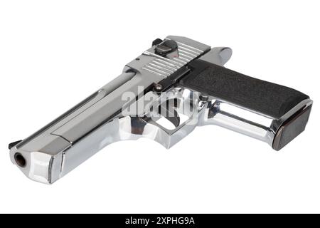 Desert eagle big caliber hand gun isolated on white background Stock ...