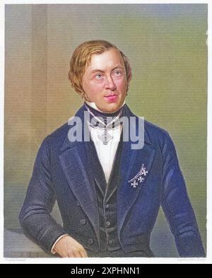 Eilhard Mitscherlich 1794-1863, deutscher Chemiker und Kristallograph, der 1819 das Phänomen des Isomorphismus entdeckte. Aus James Sheridan Muspratt Stock Photo