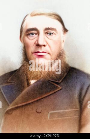 Stephanus Johannes Paulus Kruger, 1825 bis 1904. Bekannt als Paul Kruger. Staatspräsident der Südafrikanischen Republik Transvaal. Aus einer Fotografie aus dem 19. Jahrhundert., Historisch, digital restaurierte Reproduktion von einer Vorlage aus dem 19. Jahrhundert, Record date not stated Stock Photo