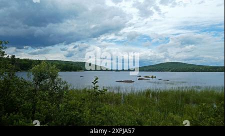 Grand lac Saint-Francois Frontenac national park, Quebec, Canada, North America, America Stock Photo