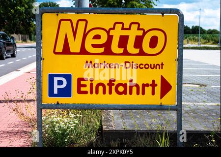 NETTO brands discount, sign, logo, company emblem at a branch. | usage ...