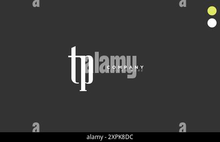 TP Alphabet letters Initials Monogram logo Stock Vector