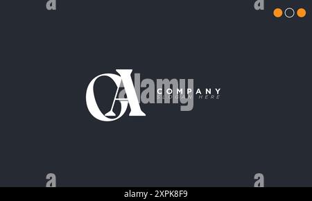 CA Alphabet letters Initials Monogram logo Stock Vector
