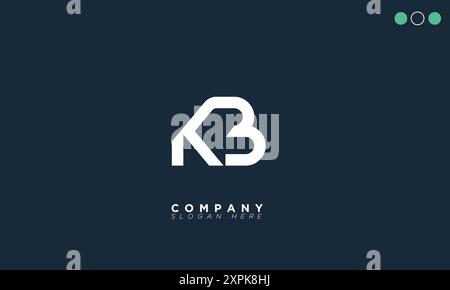KB Alphabet letters Initials Monogram logo Stock Vector