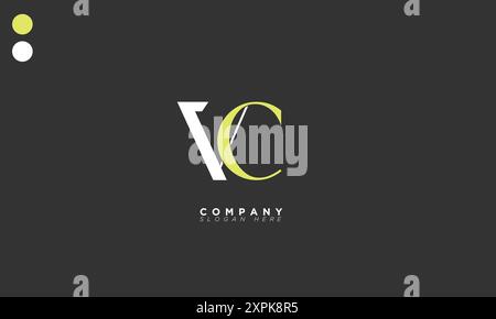 VC Alphabet letters Initials Monogram logo Stock Vector