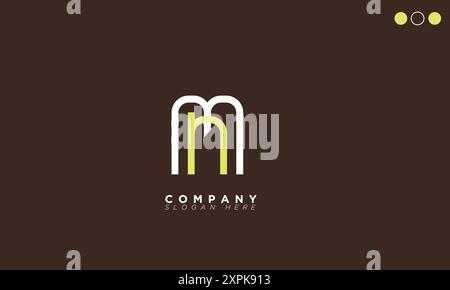 MN Alphabet letters Initials Monogram logo Stock Vector