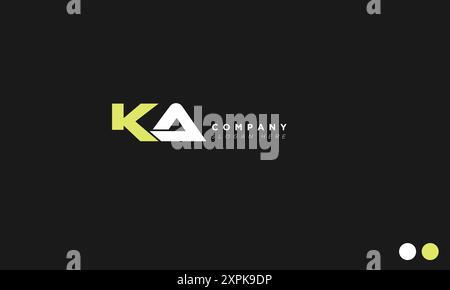 KA Alphabet letters Initials Monogram logo Stock Vector