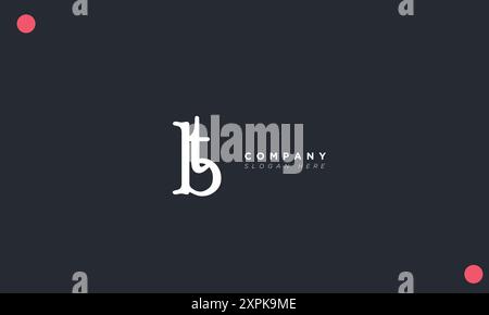 BT Alphabet letters Initials Monogram logo Stock Vector