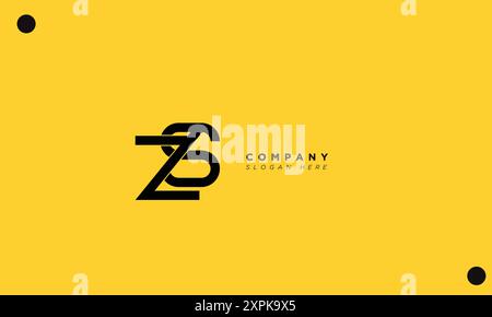 ZS Alphabet letters Initials Monogram logo Stock Vector