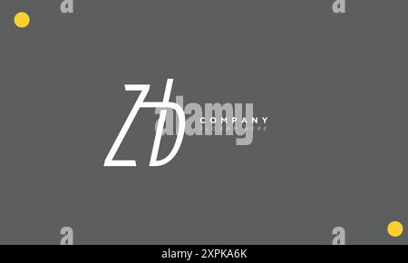 ZB Alphabet letters Initials Monogram logo Stock Vector