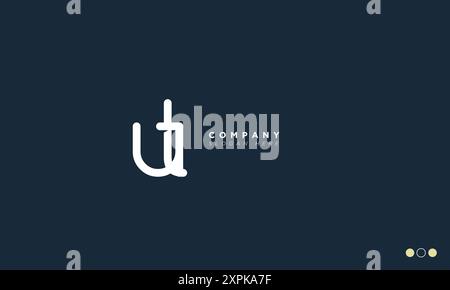 UT Alphabet letters Initials Monogram logo Stock Vector