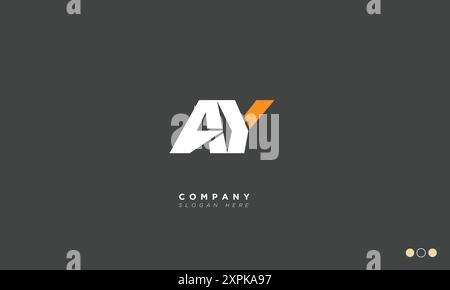 AY Alphabet letters Initials Monogram logo Stock Vector