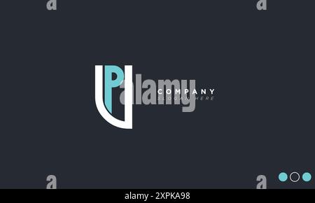 UP Alphabet letters Initials Monogram logo Stock Vector