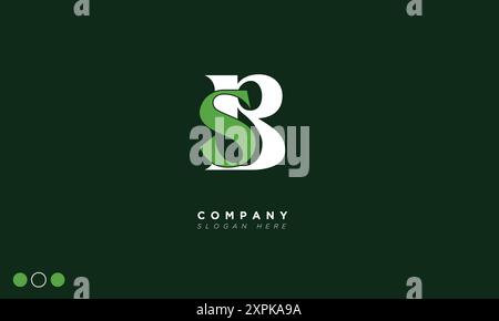 SB Alphabet letters Initials Monogram logo Stock Vector