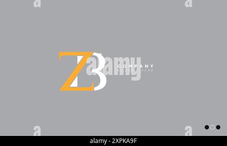 ZB Alphabet letters Initials Monogram logo Stock Vector