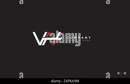 VH Alphabet letters Initials Monogram logo Stock Vector