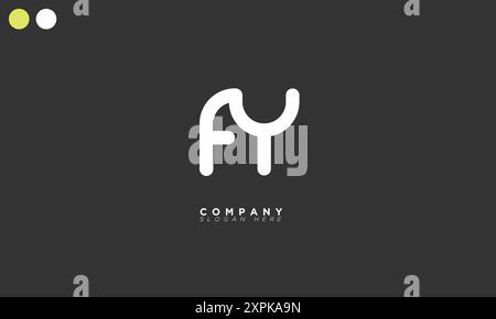 FY Alphabet letters Initials Monogram logo Stock Vector