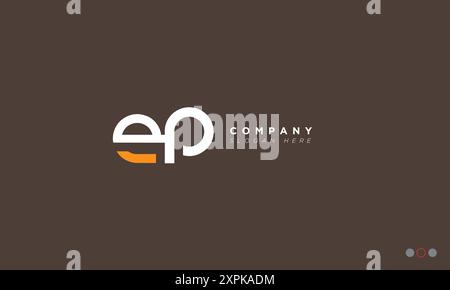 EP Alphabet letters Initials Monogram logo Stock Vector