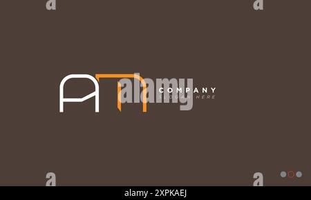 AM Alphabet letters Initials Monogram logo Stock Vector