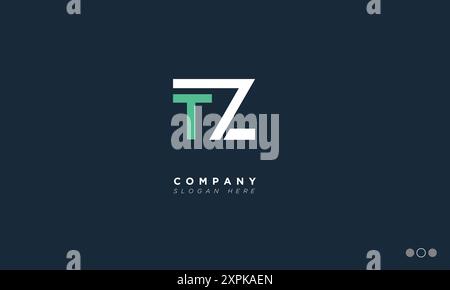 TZ Alphabet letters Initials Monogram logo Stock Vector