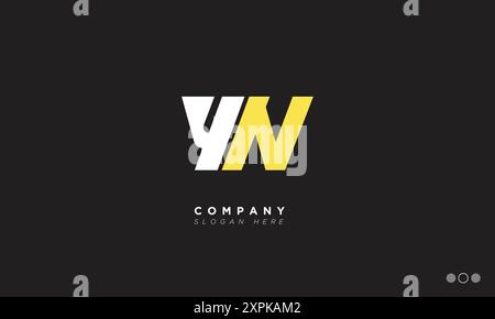 YN Alphabet letters Initials Monogram logo Stock Vector