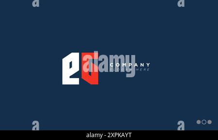 EG Alphabet letters Initials Monogram logo Stock Vector