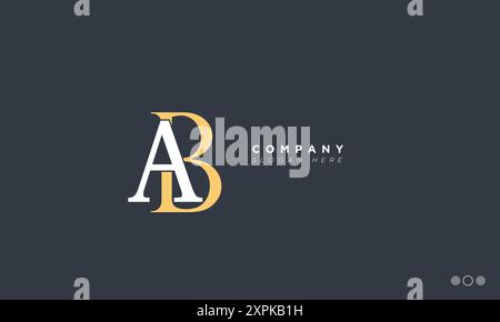 AB Alphabet letters Initials Monogram logo Stock Vector