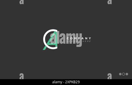 CA Alphabet letters Initials Monogram logo Stock Vector